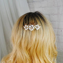 Load image into Gallery viewer, Cherry Blossom Hair Comb for Bride
