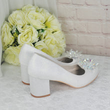 Load image into Gallery viewer, Cinderella Block Heel Bridal Shoes
