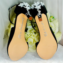 Load image into Gallery viewer, Custom Wedding Surname &amp; Date on Sole, Personalised Name and Date, Personalize Wedding Shoes,
