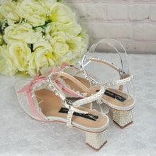 Load image into Gallery viewer, Regency Era Inspired Bridal Shoes UK6/US8.5
