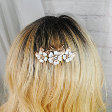 Load image into Gallery viewer, Cherry Blossom Hair Comb for Bride
