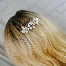 Load image into Gallery viewer, Cherry Blossom Hair Comb for Bride
