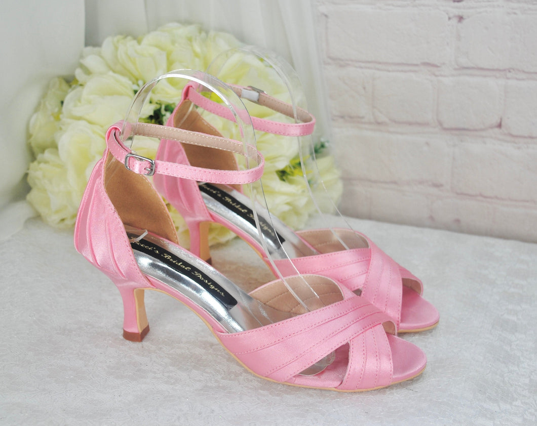 Pink Satin Sandals - Other Colours