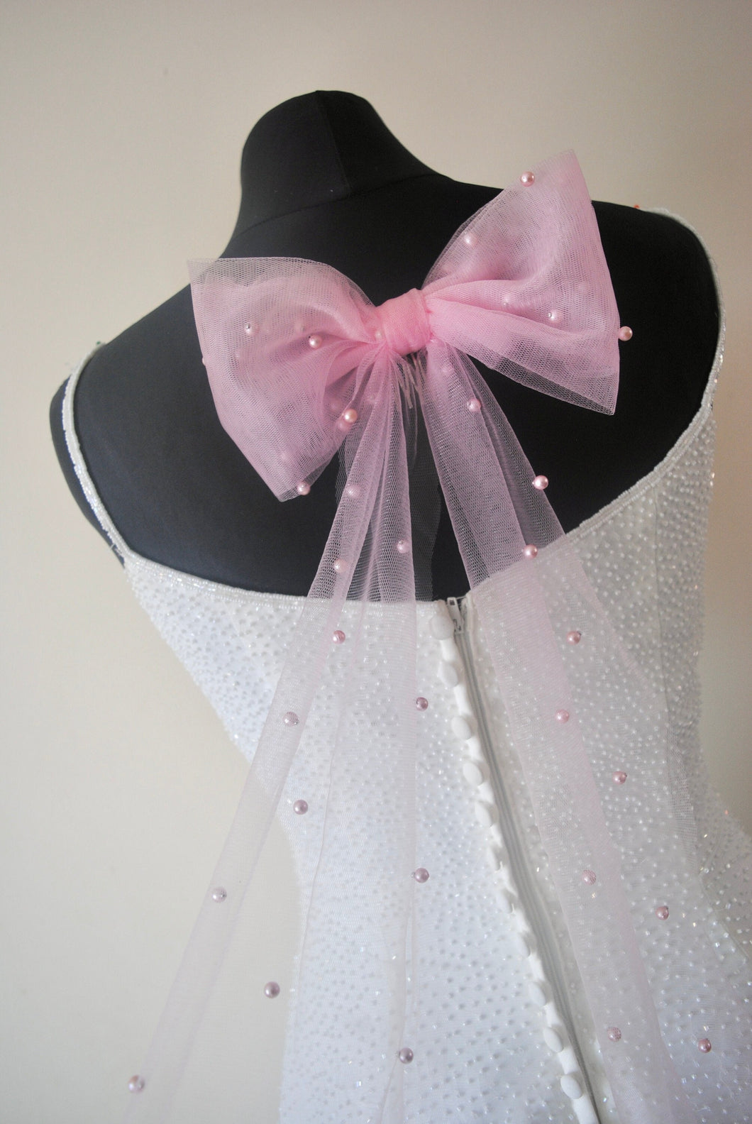 Pearl Bride Hair Bow