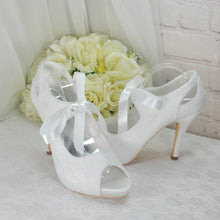 Load image into Gallery viewer, Peep Toe Bridal Booties UK5/US7.5
