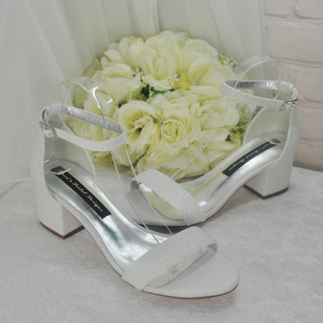 Glitter Shimmer Block Heel Sandals - other colours