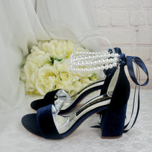 Load image into Gallery viewer, Velvet Bridal Sandals with Pearls - Other Colours
