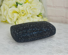 Load image into Gallery viewer, Stunning Navy Dark Blue Crystal Handmade Evening Clutch Bag Rhinestone Purse Other Colours
