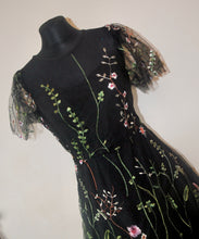 Load image into Gallery viewer, Embroidered Flower Tulle Dress - Size Medium
