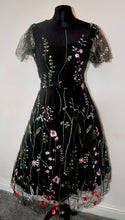 Load image into Gallery viewer, Embroidered Flower Tulle Dress - Size Medium
