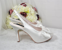 Load image into Gallery viewer, Satin Sling Back Heels with Bow - other colour
