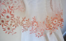 Load image into Gallery viewer, Pink Flower Embroidered  Dress Cover Cape
