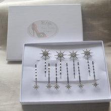 Load image into Gallery viewer, Celestial Moon and Stars Tiara and Hair Clips - IN STOCK
