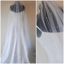 Load image into Gallery viewer, 150cm Pearl &amp; Rhinestone Veil
