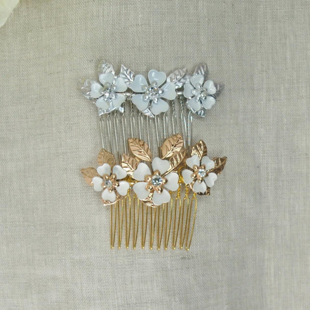 Cherry Blossom Hair Comb for Bride