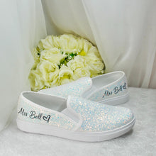 Load image into Gallery viewer, Bride Slip on Trainers UK6/US8.5
