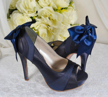 Load image into Gallery viewer, DARK NAVY Wedding Shoes Size UK4/US6.5
