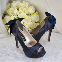 Load image into Gallery viewer, DARK NAVY Wedding Shoes Size UK4/US6.5
