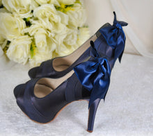 Load image into Gallery viewer, DARK NAVY Wedding Shoes Size UK4/US6.5
