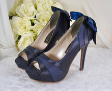 Load image into Gallery viewer, DARK NAVY Wedding Shoes Size UK4/US6.5
