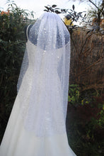 Load image into Gallery viewer, White Fingertip Length Luxury Beaded Bridal
