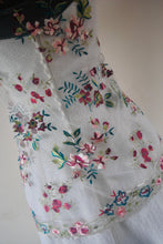 Load image into Gallery viewer, Embroidered Floral Shawl Scarf Wrap Head Covering Mantilla Veil
