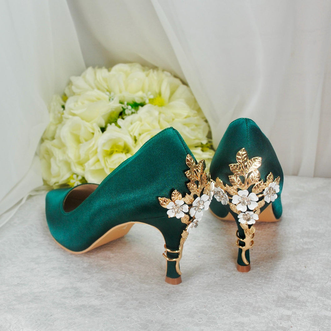 Emerald Green 8cm Heel Size UK7/US9.5