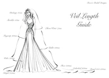 Load image into Gallery viewer, a drawing of a woman in a wedding dress
