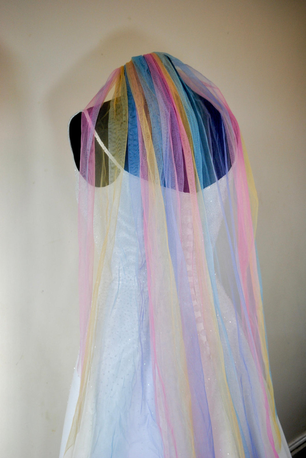 Rainbow Wedding Veil