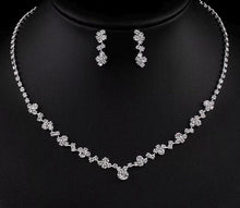 Load image into Gallery viewer, IN STOCK - Delicate Bridal Jewellery Set | Wedding Crystal Necklace Jewellery Set
