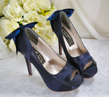 Load image into Gallery viewer, DARK NAVY Wedding Shoes Size UK4/US6.5
