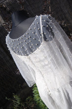 Load image into Gallery viewer, Pearl Embellished Bridal Cape
