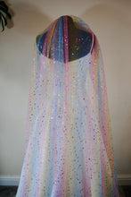 Load image into Gallery viewer, Rainbow Glitter Shooting Star Veil
