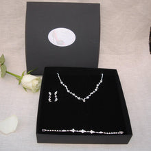 Load image into Gallery viewer, IN STOCK - Delicate Bridal Jewellery Set | Wedding Crystal Necklace Jewellery Set
