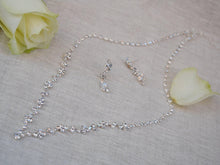 Load image into Gallery viewer, IN STOCK - Delicate Bridal Jewellery Set | Wedding Crystal Necklace Jewellery Set
