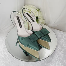 Load and play video in Gallery viewer, Satin Slingback WEDDING SHOES
