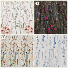 Load image into Gallery viewer, Detachable Bridal Sleeves | Embroidered Wild Flower Removable Wedding Sleeves
