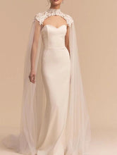 Load image into Gallery viewer, High Neck Lace Wedding Cape
