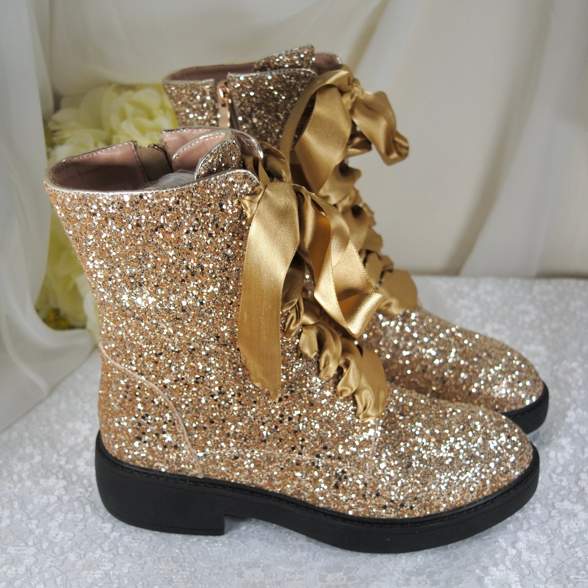 Glitter Combat Boots Becci s Bridal Designs