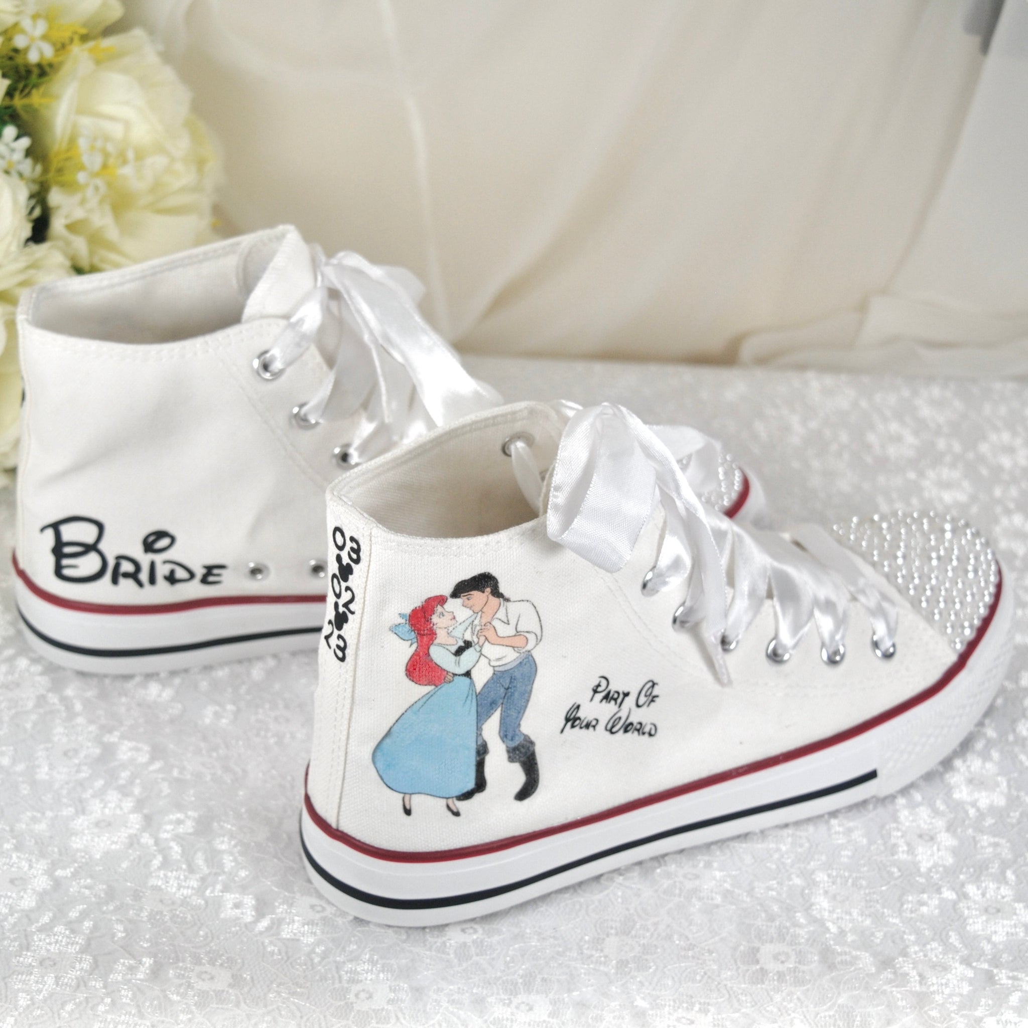 Personalised bride trainers deals