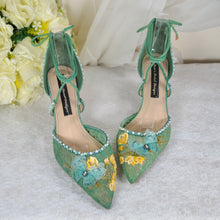 Load image into Gallery viewer, Sage Green Butterfly Shoes

