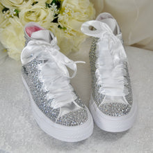 Load image into Gallery viewer, Personalised Wedding Converse (Crystal)
