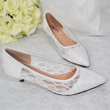 Load image into Gallery viewer, Lace Bridal Shoes | 3cm, 5cm, 7cm or 9cm
