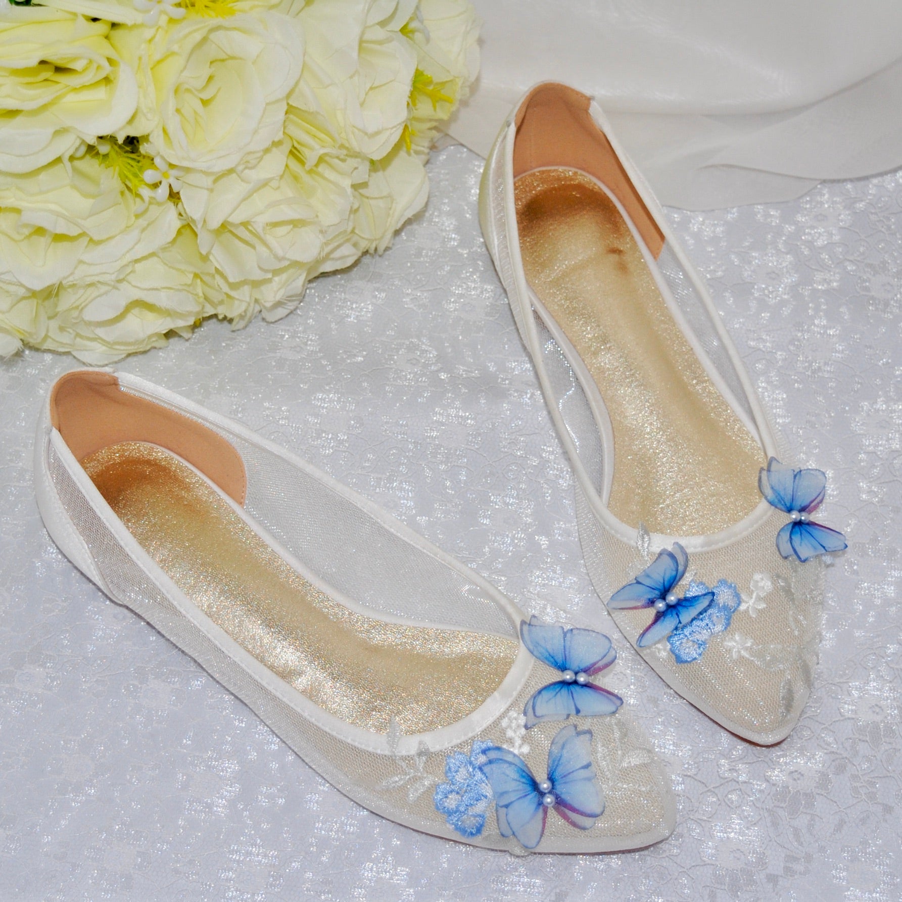 Wedding store shoes butterfly