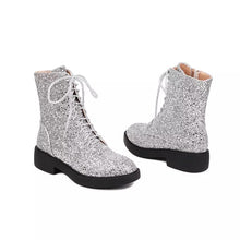 Load image into Gallery viewer, Glitter Combat Boots
