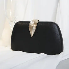 Load image into Gallery viewer, Evening Clutch Bag with Leaf Clasp Detail  | Various Colours
