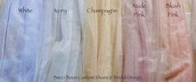 Load image into Gallery viewer, Single Tier Glitter Veil | 75cm - 500cm | Blush Pink, Nude
