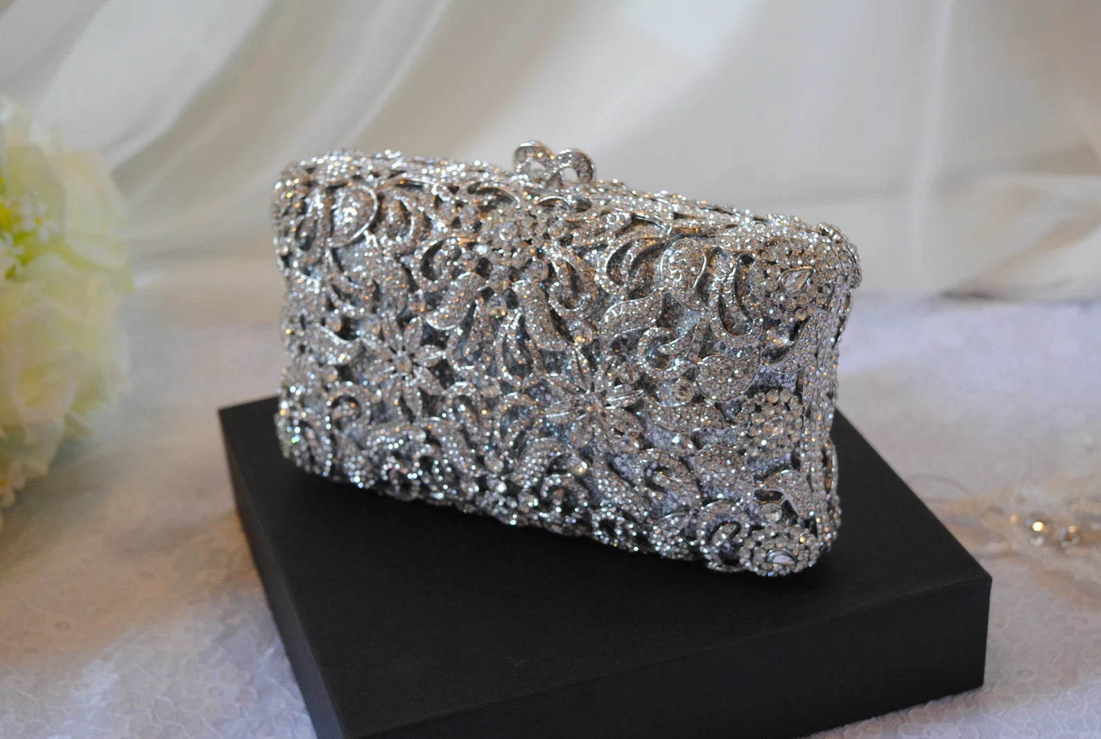 Swarovski evening bags sale on sale