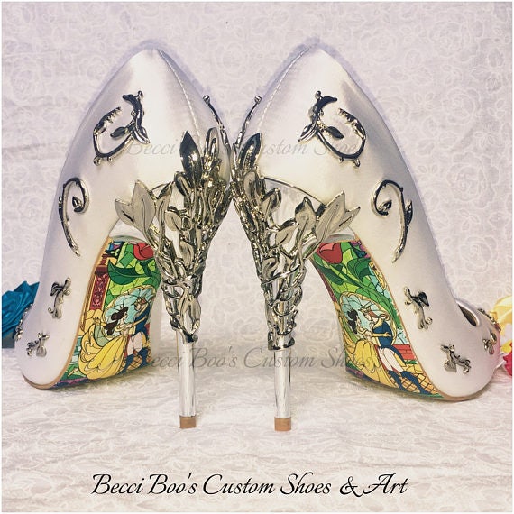Beauty and the Beast Soles. - For your own Shoes - DOES NOT INCLUDE the shoes.