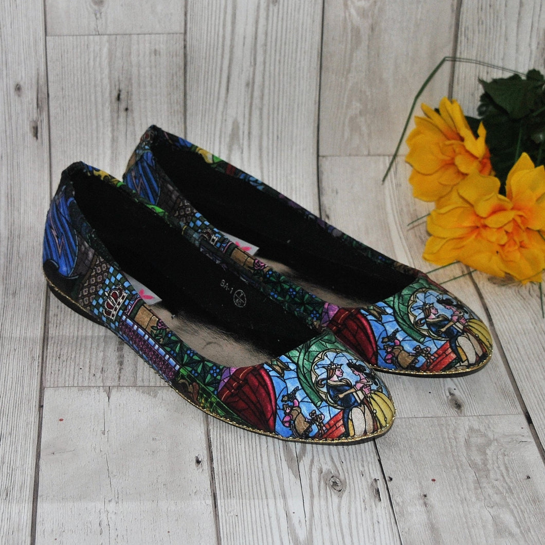 Beauty and the Beast Ballet Flats